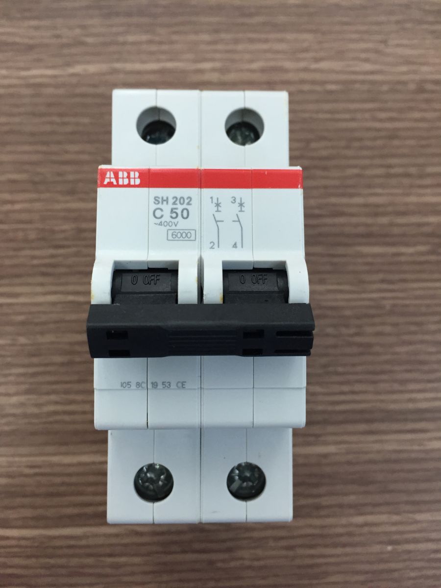MCB ABB 2P, 6kA (50A) SH202L-C50